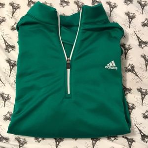 Green adidas quarter zip